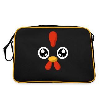 Costume de poulet poulet déguisement carnaval - Sac Retro - noir/or - Dos