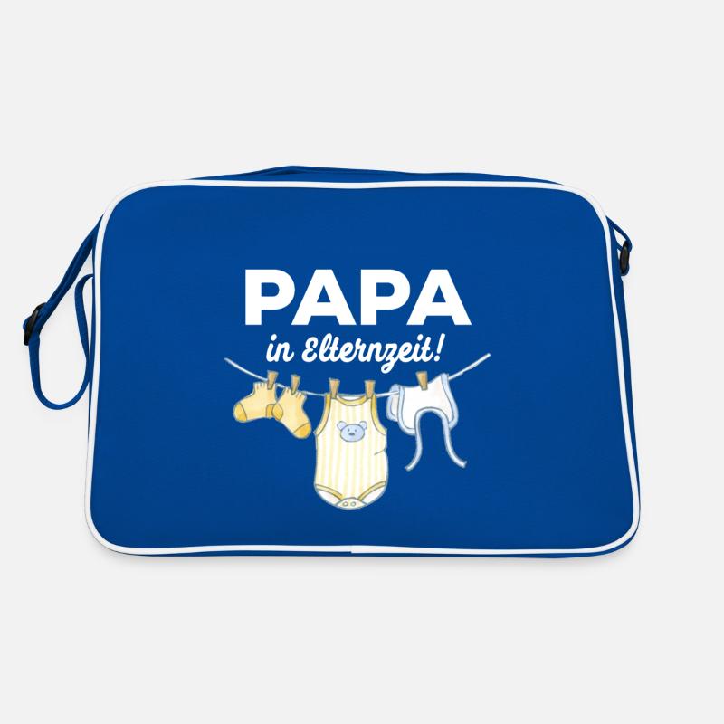 PAPA MACHT DAS schon! GESCHENKIDEE elternzeit Retro Tasche