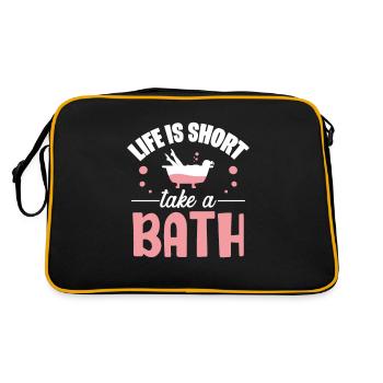 Bath tub bathroom - Retro Bag - black/gold - Back