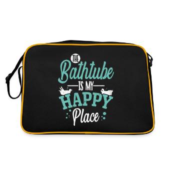 Bath tub bathroom bath - Retro Bag - black/gold - Back