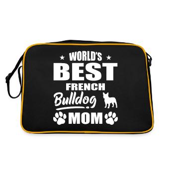 World’s Best French Bulldog Mom - Sac Retro - noir/or - Dos