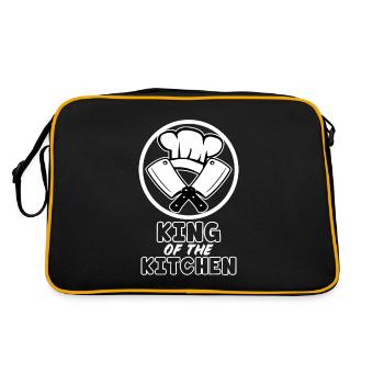 King of the kitchen - Retro Bag - black/gold - Back