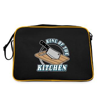 King of the kitchen - Retro Bag - black/gold - Back