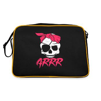 Pirate Pirate Skull Pirate Girl Gift - Sac Retro - noir/or - Dos