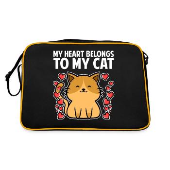 Les amoureux des chats - Sac Retro - noir/or - Dos