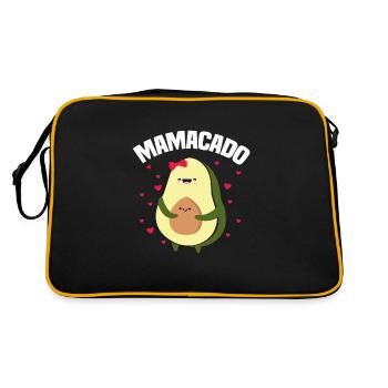 Cadeau de grossesse enceinte avocat - Sac Retro - noir/or - Dos