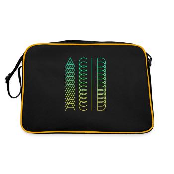 acide - Sac Retro - noir/or - Dos