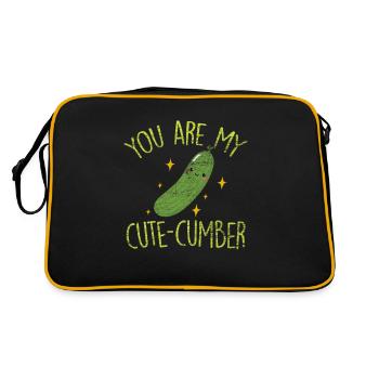cucumber - Retro Bag - black/gold - Back