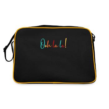 Ooh la la! - Retro Bag - black/gold - Back