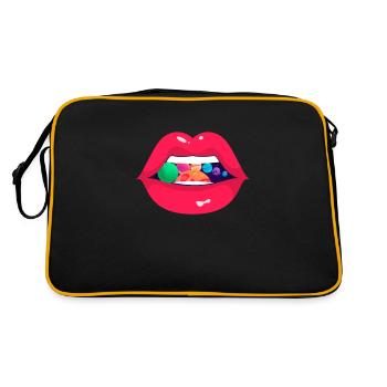 Techno - Retro Bag - black/gold - Back