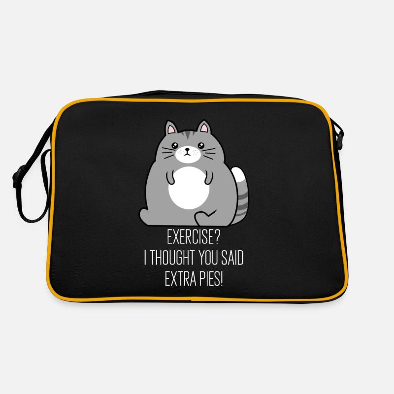 Fette Katze Katzenfreunde dicke Katzen Retro Tasche