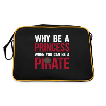 Pirat - Retro Tasche - Schwarz/Gold - Hinten