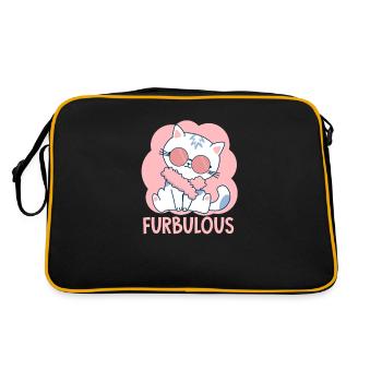 kitten - Retro Bag - black/gold - Back