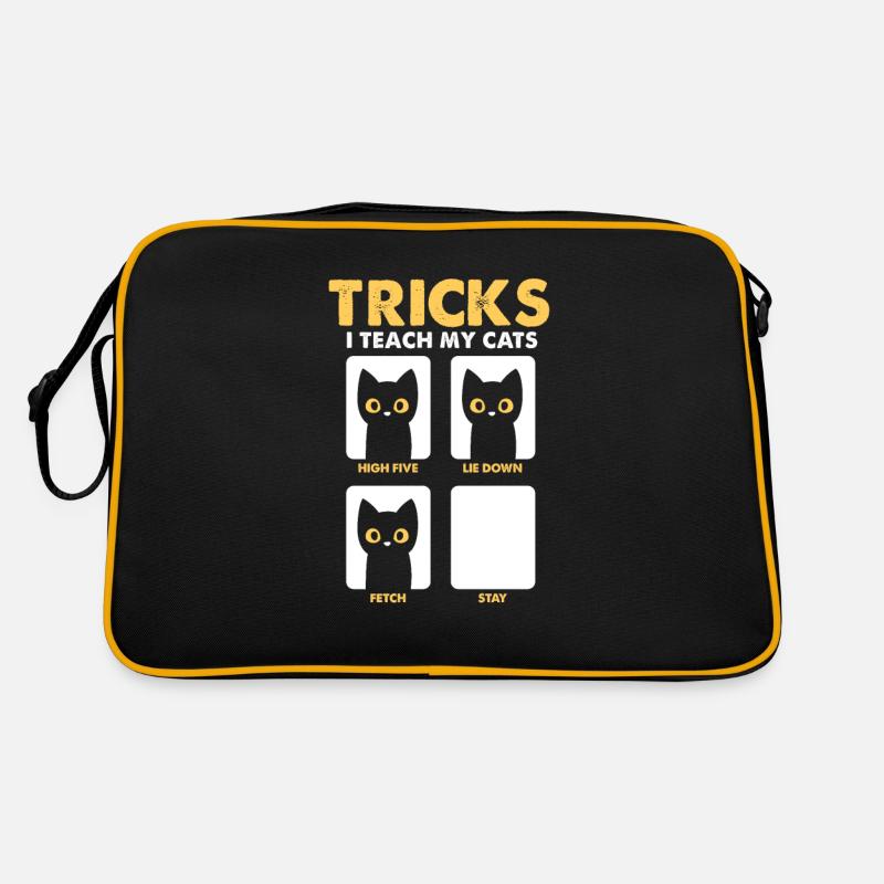 Kätzchen Katzen Katzendame Katzenfreund Geschenk Retro Tasche