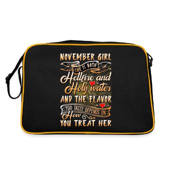 November Girl The Flavor You Taste Depends On - Retro Bag - black/gold - Back