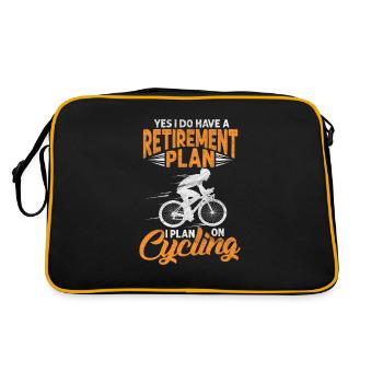 Vélo de course retraités vélo grand-père retraite cadeau - Sac Retro - noir/or - Dos