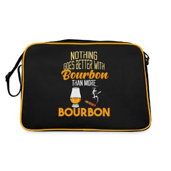 Cigar and Bourbon Bourbon Whiskey Lovers - Retro Bag - black/gold - Back