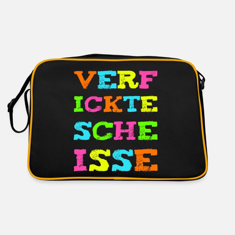 Verfickte Scheiße Lustiger Flüche Spruch Retro Tasche