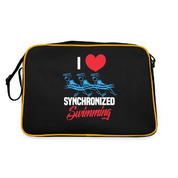 Nage synchronisée - Sac Retro - noir/or - Dos