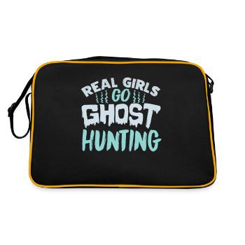 Geister jagen - Retro Tasche - Schwarz/Gold - Hinten