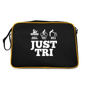 Triathlon - Retro Tasche - Schwarz/Gold - Hinten