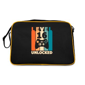 Level 16 - Retro Bag - black/gold - Back