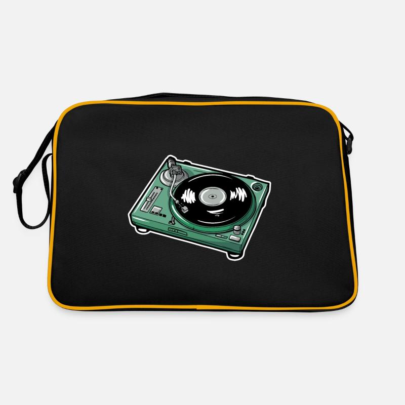 Schallplatte Retro Tasche