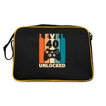 40th Birthday Gamer - Retro Bag - black/gold - Back