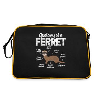 Furet - Sac Retro - noir/or - Dos