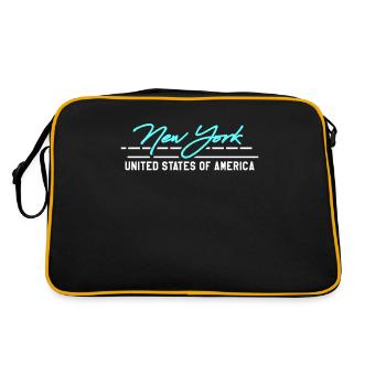 New York, New York - Sac Retro - noir/or - Dos