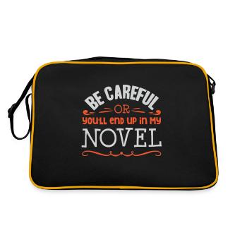 Writer book author - Retro Bag - black/gold - Back