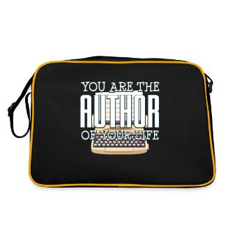 author - Retro Bag - black/gold - Back