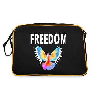 freedom Yog Freedom George Gift Idea - Retro Bag - black/gold - Back