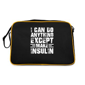 diabetes - Retro Bag - black/gold - Back