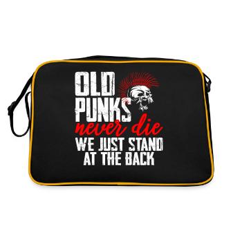 Cadeau de déclaration de musique punk rock punk - Sac Retro - noir/or - Dos