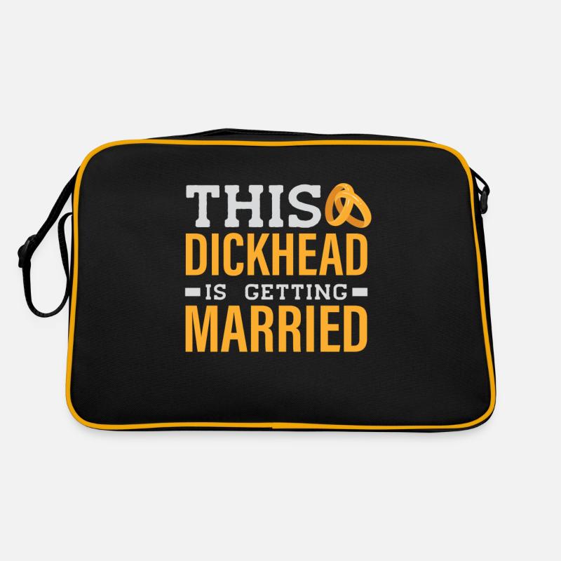 Junggesellenabschied - Retro Tasche - Schwarz/Gold