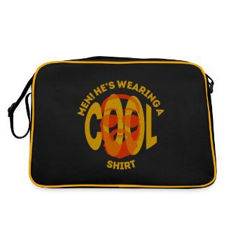 Hommes cool - Sac Retro - noir/or - Dos