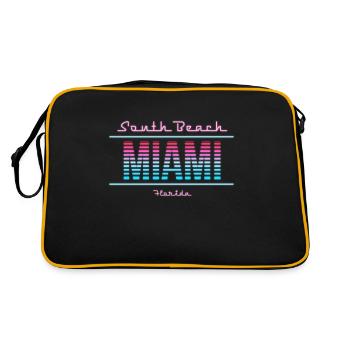South Beach Neon - Sac Retro - noir/or - Dos