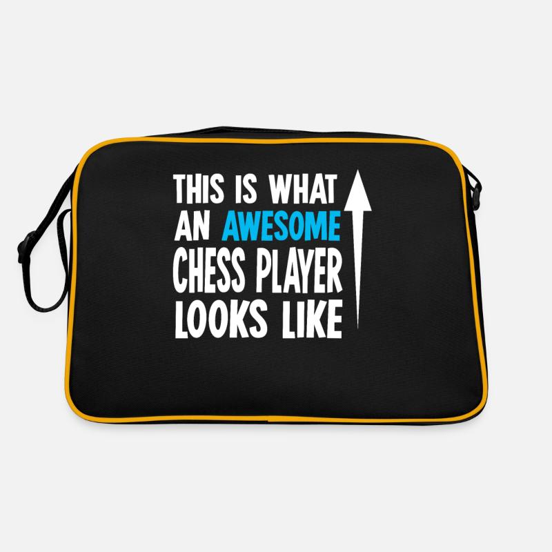 Jeu d'échecs Jeu d'échecs Échiquier Checkerboard Checkmate Sac Retro