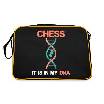 Jeu d'échecs Jeu d'échecs Échiquier Checkerboard Checkmate - Sac Retro - noir/or - Dos
