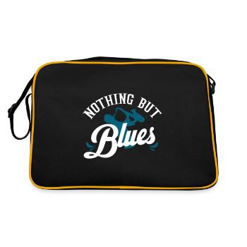 Blues - Retro Tasche - Schwarz/Gold - Hinten