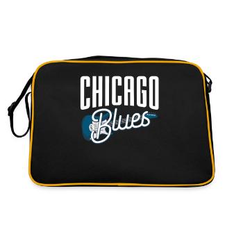 Guitare blues - Sac Retro - noir/or - Dos