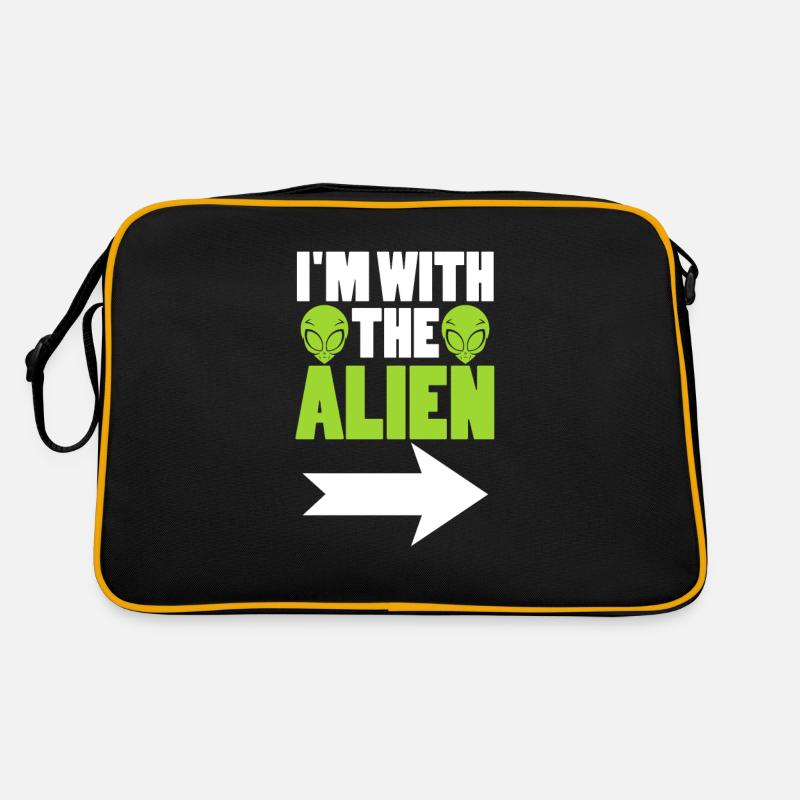 Alien - Retro Tasche - Schwarz/Gold