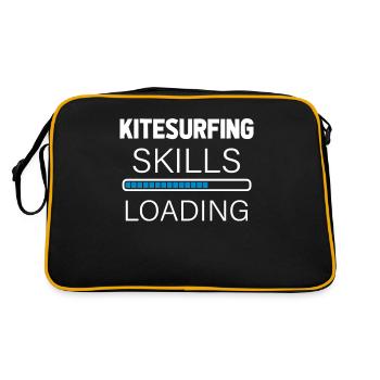 Kitesurf Kitesurfers Kiteboarding Kiteboard Kite - Sac Retro - noir/or - Dos