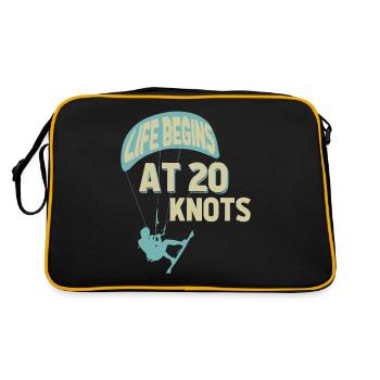 Kitesurf Kitesurfers Kiteboarding Kiteboard Kite - Sac Retro - noir/or - Dos