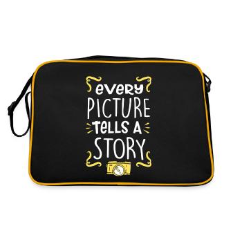 Appareil photo - Sac Retro - noir/or - Dos