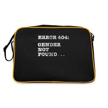 Queer LGBT Gay Pride Genderqueer Cadeau - Sac Retro - noir/or - Dos