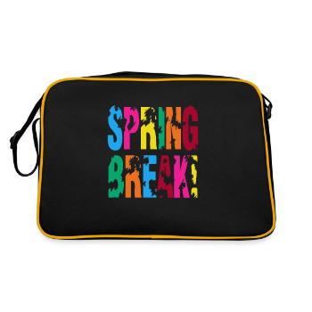 Spring break - Retro Bag - black/gold - Back