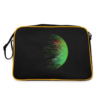 Binary code - Retro Bag - black/gold - Back