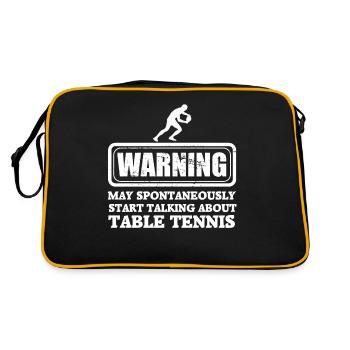 Tennis de table ping pong ping pong - Sac Retro - noir/or - Dos